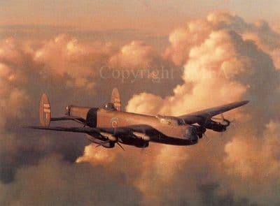 Avro Lancaster B.III' Greetings Card by Keith Woodcock E6