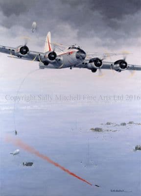 B-17 Limited Edition Print 'Seven Days in the Arctic' by Keith Woodcock
