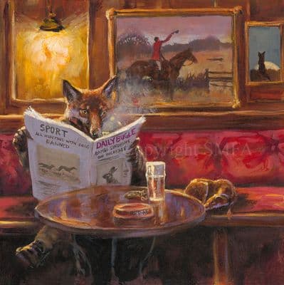 Bad News' Humorous Ltd Edition Canvas Print by Mick Cawston