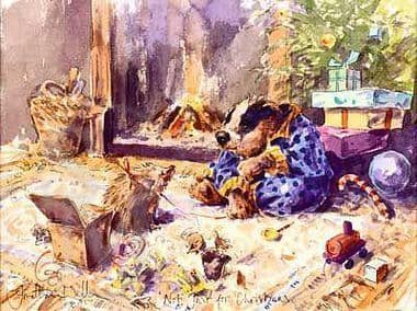 Badger Christmas Limited Edition Print 'Not Just For Christmas' by Jonathan Walker