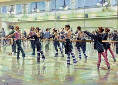 Ballet Limited Edition Print 'Morning Class' by Roy Miller