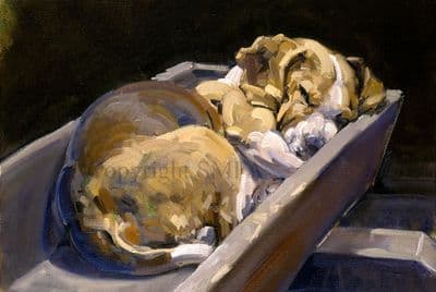 Beagle Blank Greetings Card 'In a Manger' by Malcolm Coward C129