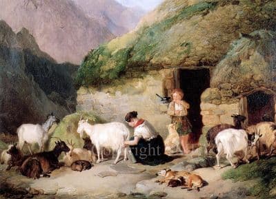 Blank Greetings Card 'The Goatherd' by Thomas Woodward B69