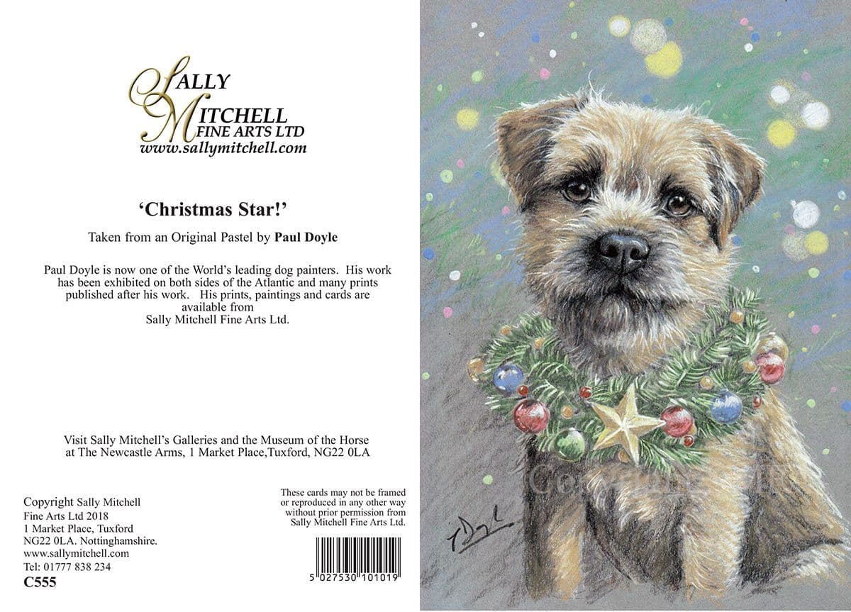 Border Terrier Fine Art Card - Border Terrier Greetings Card - View #4