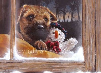 Border Terrier Christmas Cards 'Frosty' by Paul Doyle C186X