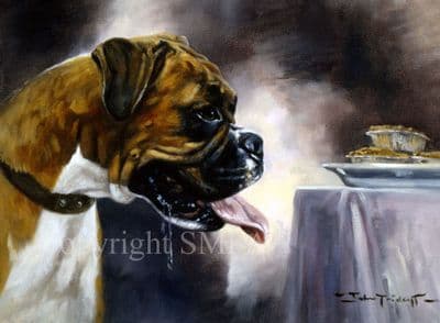 Boxer Limited Edition Print 'Temptation' by John Trickett