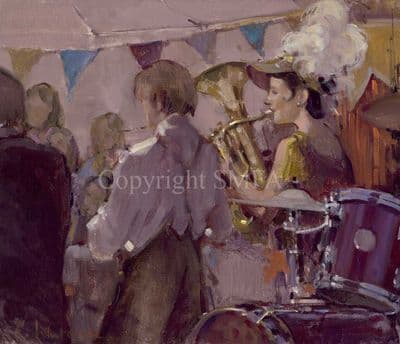 Circus Limited Edition Print ' The Tuba Player' by Susie Whitcombe