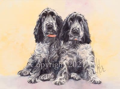 Cocker Spaniel Limited Edition Print 'Guilty' by Kristine Nason