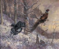 Cocks Away' Original Cocker Spaniel Painting by John Trickett