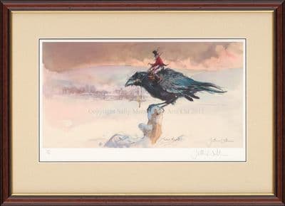 Crow Humorous Limited Edition Print 'Tinkers Mount' by Jonathan Walker