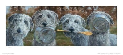 Deerhound Limited Edition Print 'Dinner Guests' by Paul Doyle