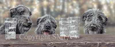 Deerhound Limited Edition Print 'The Beerhounds' by Paul Doyle