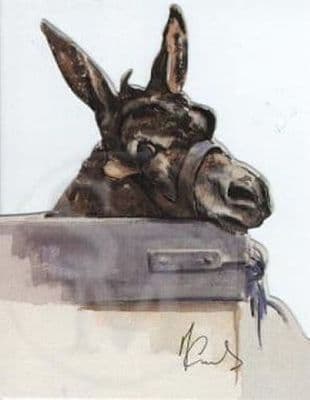 Donkey Blank Cut Out Card 'The Donkey' by Malcolm Coward AM07