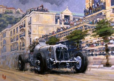 E R A Limited Edition Print 'E R A Monaco 1936' by Keith Woodcock