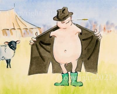 Farmer Funny Open Edition Print 'The Country Show' by Malcolm Coward