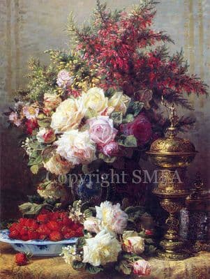 Flower Blank Greetings Card 'Still Life' by Alexandro van Antro B171