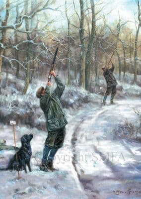 Forest Drive' Shooting Christmas Cards by John Trickett C516x