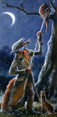 Fox and Pheasant Humorous Limited Edition Print 'Pheasant Poacher' by Mick Cawston