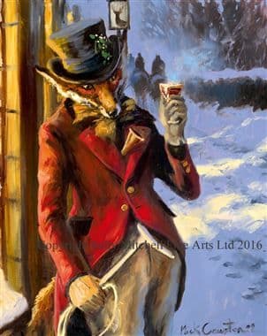 Fox Humorous Blank Greetings Card 'All the Best to You Sir' by Mick Cawston C412