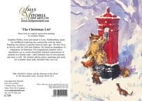 Fox Humorous Blank Greetings Card 'The Christmas List' by Jonathan Walker C735