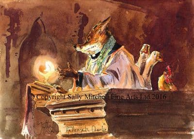 Fox Humorous Christmas Cards 'Hallelujah Charlie' by Jonathan Walker C395X