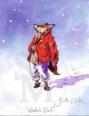 Fox Humorous Christmas Cards 'Winter's Coat' by Jonathan Walker C311X