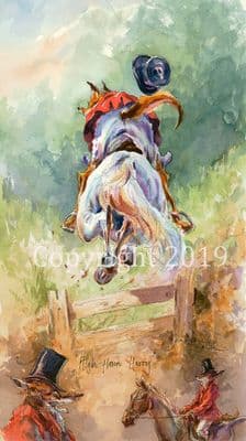 Fox Humorous Hunting Limited Edition Print 'High Flown Harry' by Jonathan Walker
