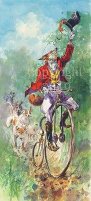 Fox Humorous Limited Edition Print 'Exercising' by Jonathan Walker