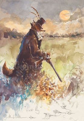 Fox Humorous Limited Edition Print 'Last Peg' by Jonathan Walker