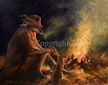 Fox Humorous Limited Edition Print 'Relaxation' by Mick Cawston