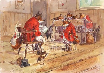 Fox Humorous Limited Edition Print 'School for Scoundrels' by Jonathan Walker