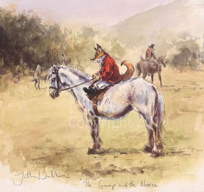 Fox Humorous Limited Edition Print 'The Grump and the Novice' by Jonathan Walker