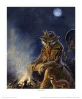 Fox Humorous Open Edition Print 'Day's Done' by Mick Cawston