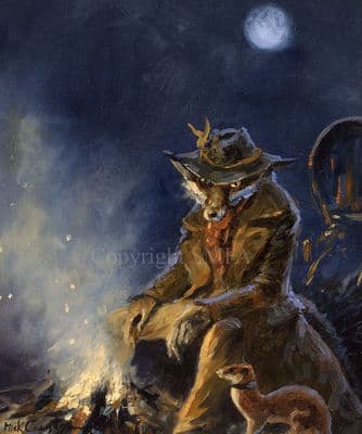 Fox Humorous Open Edition Print 'Day's Done' by Mick Cawston