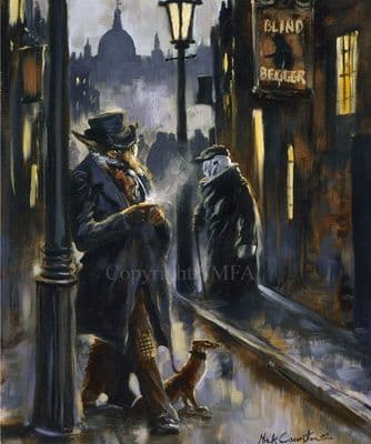 Fox Humorous Open Edition Print ' Dubious Deeds' by Mick Cawston