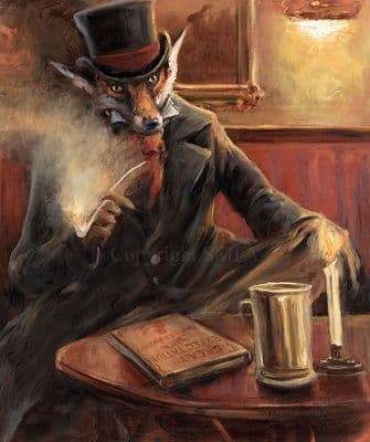 Fox Humorous Open Edition Print 'Great Expectations' by Mick Cawston