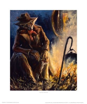 Fox Humorous  Open Edition Print 'Pot Watchers' by Mick Cawston