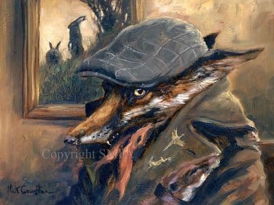 Fox Humorous  Open Edition Print 'Shady' by Mick Cawston