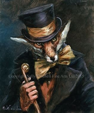 Fox Humorous Open Edition Print 'The Prowler' by Mick Cawston