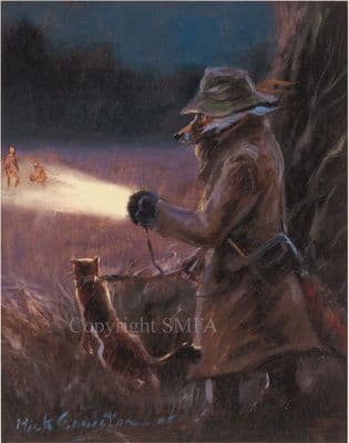 Fox Humorous Poaching Open Edition Print 'Poaching' by Mick Cawston