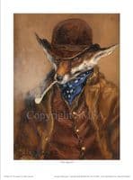 Fox Humourous Open Edition Print 'The Squire' by Mick Cawston