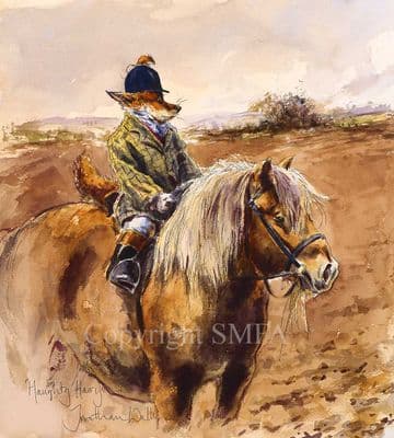 Fox Pony Limited Edition Print 'Haughty Harry' by Jonathan Walker