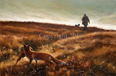Fox Shooting Limited Edition Print 'Thanks for my Supper' by Mick Cawston