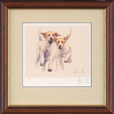 Foxhound Limited Edition Print 'Boys on the Run' by Malcolm Coward