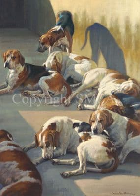 Foxhound Limited Edition Print 'Sunday' by Neil Cawthorne