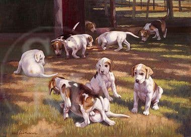 Foxhound Limited Edition Print 'Two Falls One Submission' by Neil Cawthorne