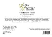 Funny Card of Lazy Man Watching TV Blank Greetings Card 'The Fitness Video' by Malcolm Coward D10