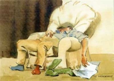 Funny Countryside Blank Greetings Card 'The Management' by Malcolm Coward D1