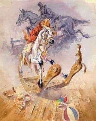 Funny Hunting Blank Greetings Card 'Nursery Dreams'  by Jonathan Walker C194