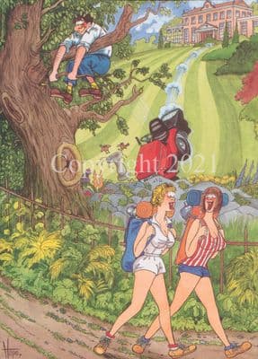 Gardening Blank Greetings Card 'The Lawn Expert' by Christopher Hope THB023